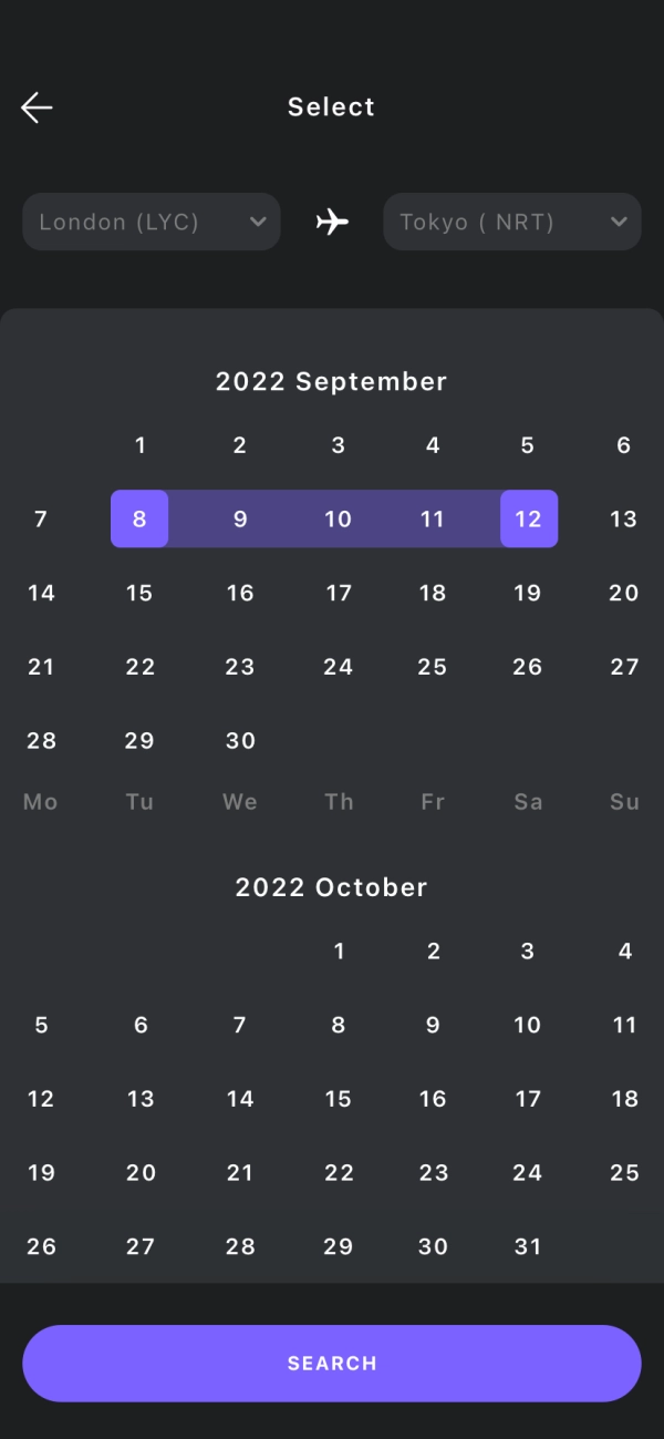 Booking Flight Ticket Mobile App UI Kit - Screenshot 3
