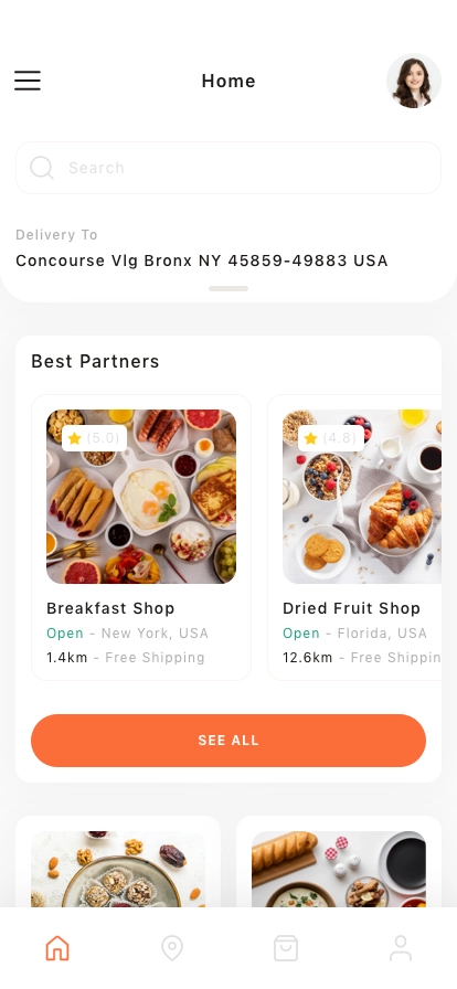 Food Ordering Mobile App UI Kit - Screenshot 1