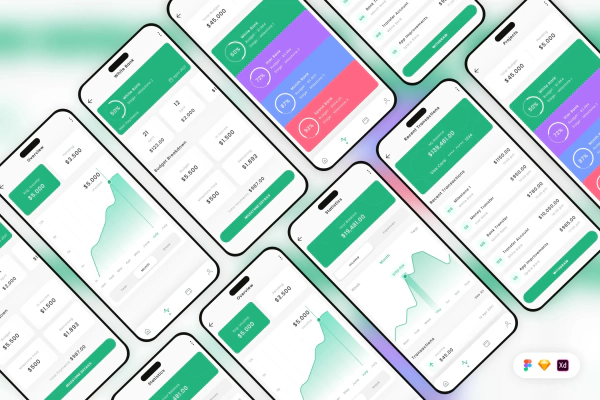 Freelancers Bank Mobile App UI Kit