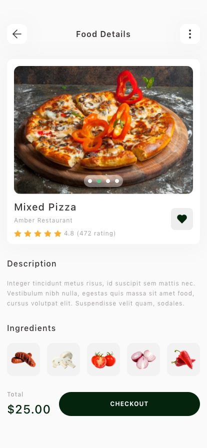 Food Order Mobile App UI Kit - Screenshot 2