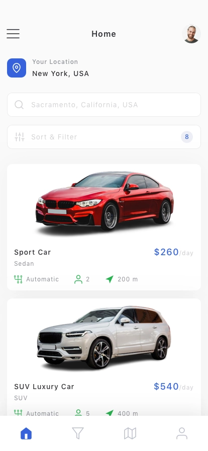 Car Rental App UI Kit - Screenshot 3