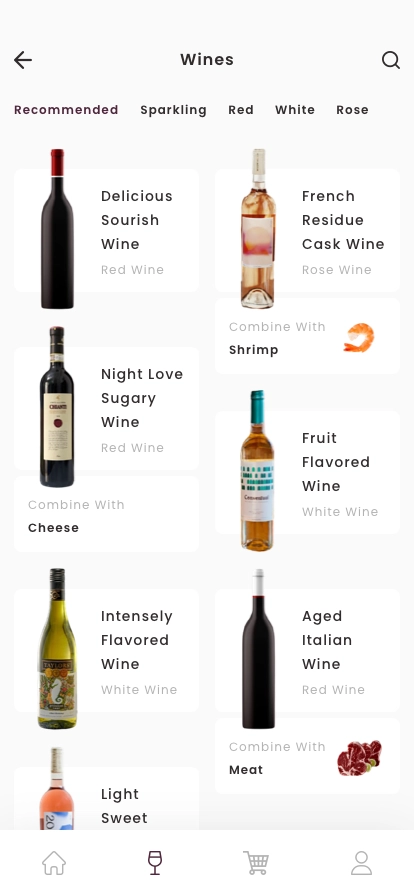 Wine Guide & Shop Mobile App UI Kit - Screenshot 1
