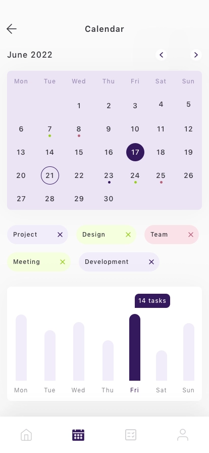 Calendar & Schedule Mobile App UI Kit - Screenshot 3