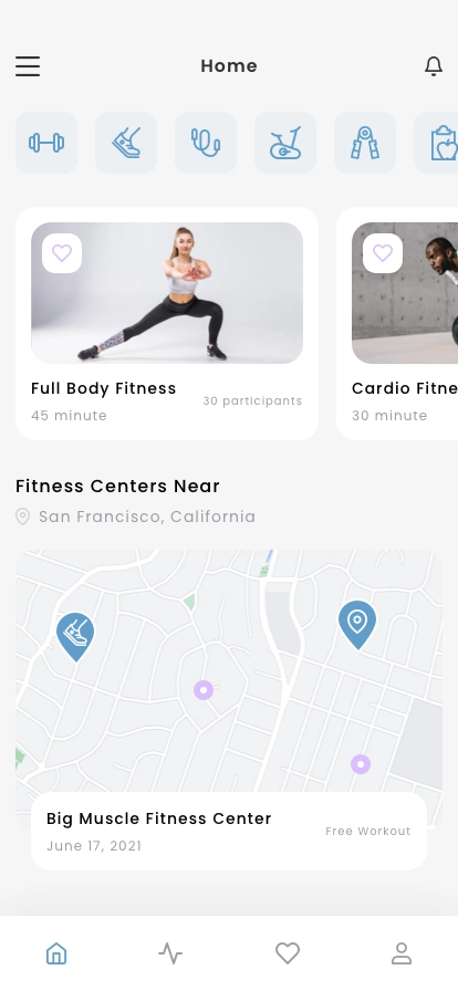 Fitness & Workout Tracker Mobile App UI Kit - Screenshot 3