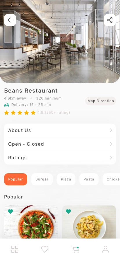 Multivendor Food Mobile App UI Kit - Screenshot 4
