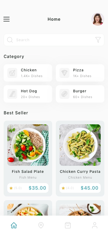 Food Ordering Mobile App UI Kit - Screenshot 1