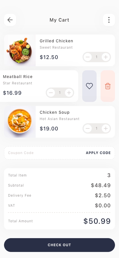 Multivendor Food Mobile App UI Kit - Screenshot 4