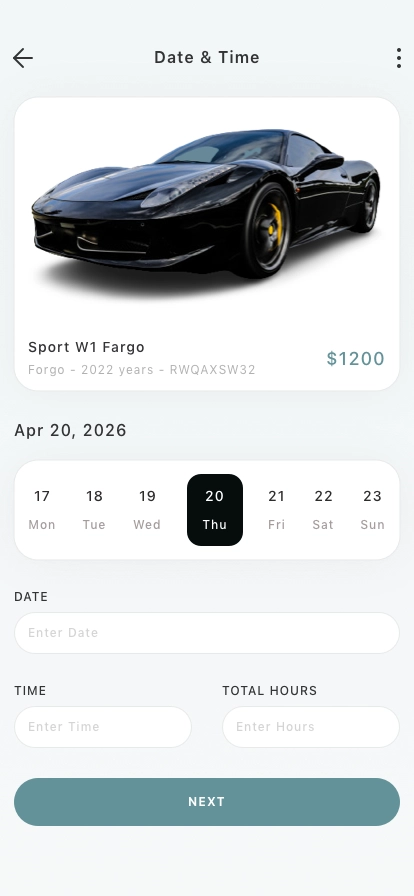 Car Rental Platform Mobile App UI Kit - Screenshot 5