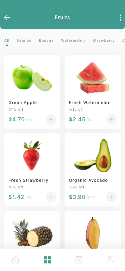 Grocery Mobile App UI Kit - Screenshot 2