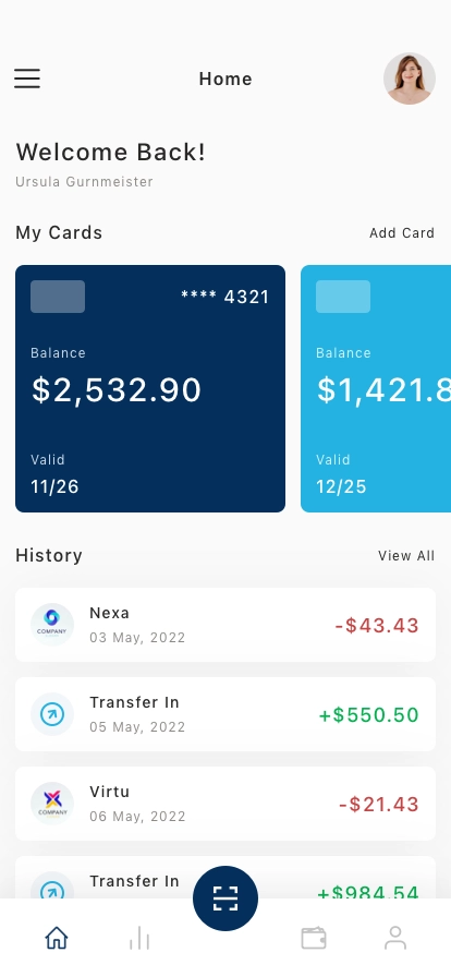 Payment & Wallet Mobile App UI Kit - Screenshot 1