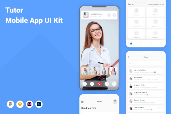 Tutor Mobile App UI Kit