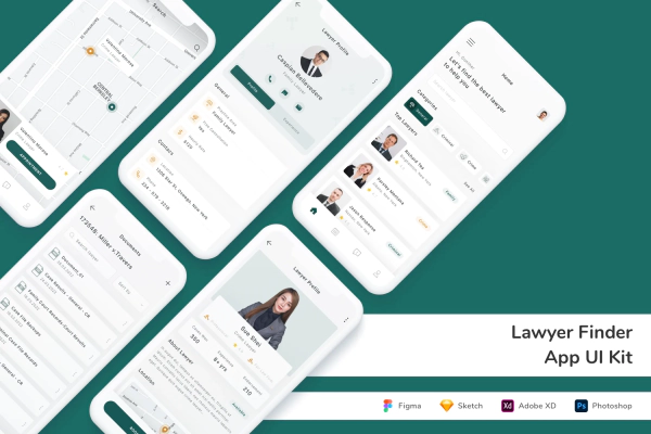Lawyer Finder App UI Kit