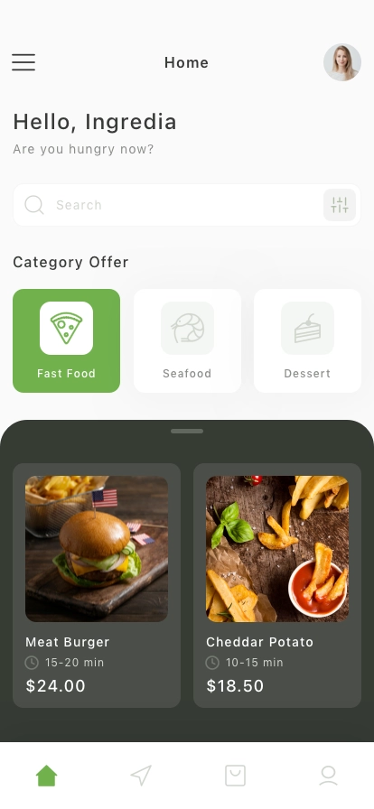 Food Delivery Mobile App UI Kit - Screenshot 1