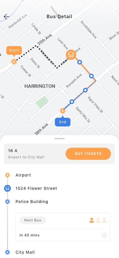 Bus Station & Ticket App UI Kit - Screenshot 4