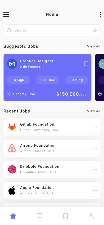 Job Finder App UI Kit - Screenshot 2
