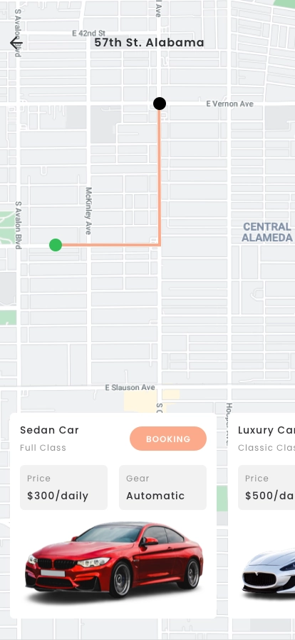 Luxury Car Rental Mobile App UI Kit - Screenshot 2