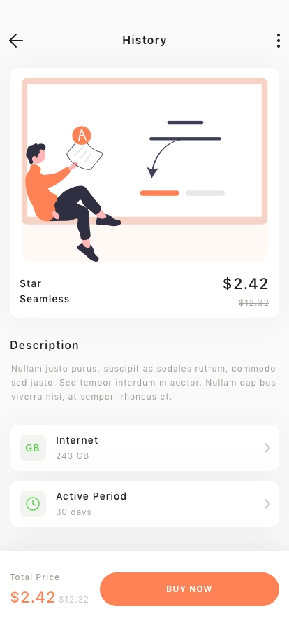 Internet Provider Mobile App UI Kit - Screenshot 2