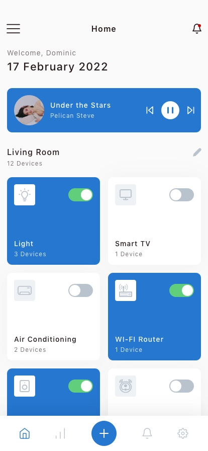 Smart Home Controller Mobile App UI Kit - Screenshot 1
