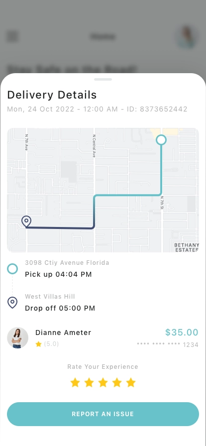 Driver Tracking Mobile App UI Kit - Screenshot 2