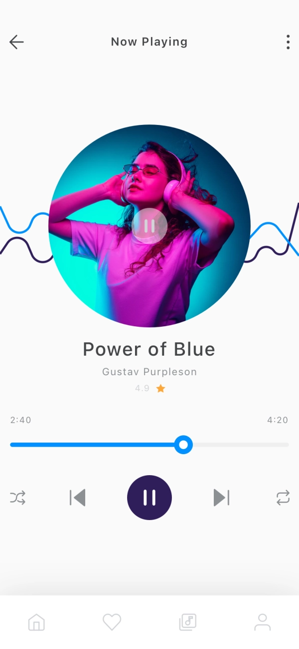 Music Player Mobile App UI Kit - Screenshot 3