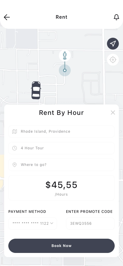 Ride Share Mobile App UI Kit - Screenshot 1