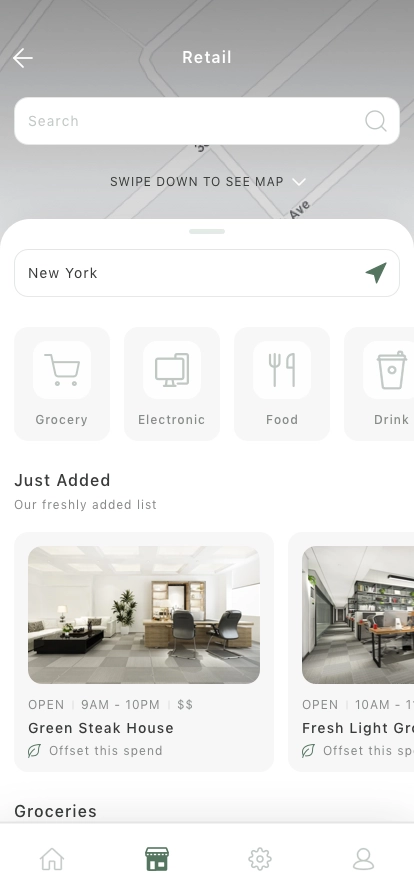 Green Brands Finder Mobile App UI Kit - Screenshot 1