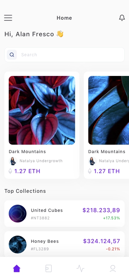 NFT Marketplace Mobile App UI Kit - Screenshot 3