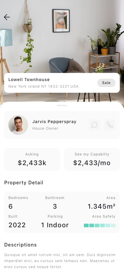 Real Estate Mobile App UI Kit - Screenshot 4