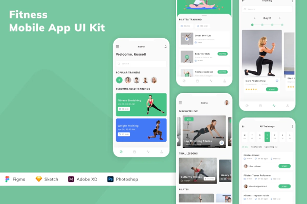 Fitness Mobile App UI Kit