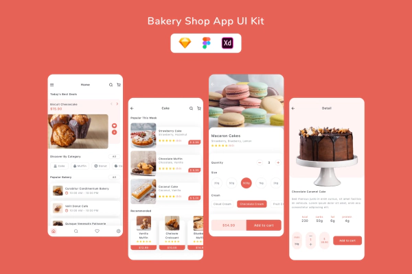 Bakery Shop App UI Kit
