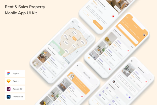 Rent & Sales Property Mobile App UI Kit