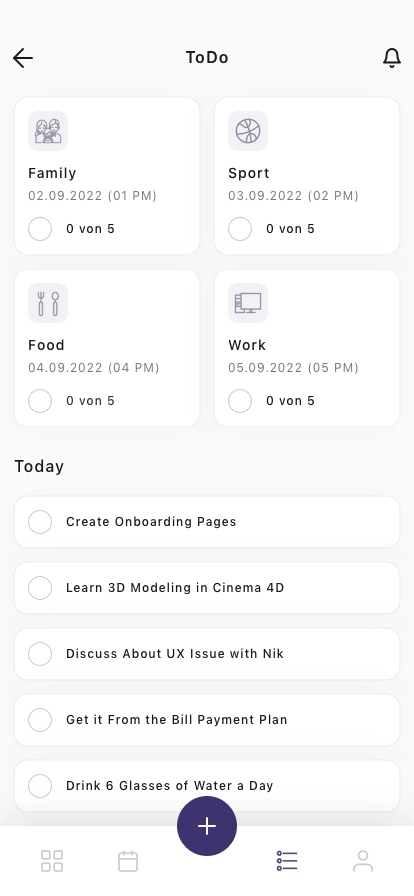 Daily Task Planner Mobile App UI Kit - Screenshot 2