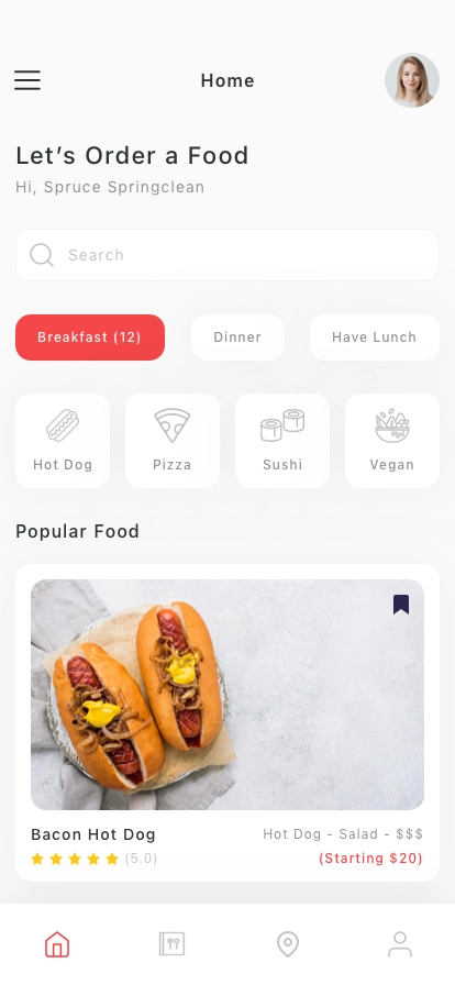 Food Ordering Mobile App UI Kit - Screenshot 1