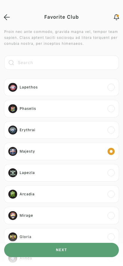 Football Scoreboard Mobile App UI Kit - Screenshot 4