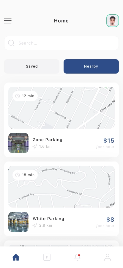Parking Finder Mobile App UI Kit - Screenshot 3