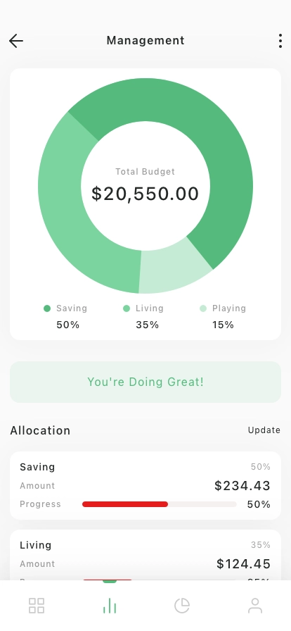 Financial Assistant Mobile App UI Kit - Screenshot 3