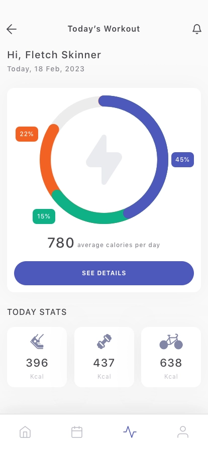 Activity Tracker Mobile App UI Kit - Screenshot 4