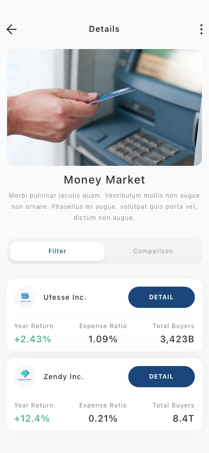 Stock Market Mobile App UI Kit - Screenshot 2