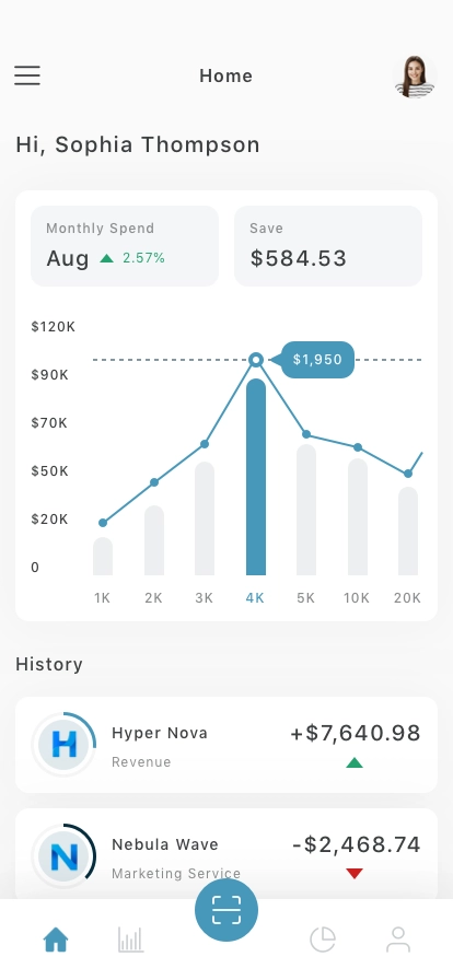 Expense Manager Mobile App UI Kit - Screenshot 3