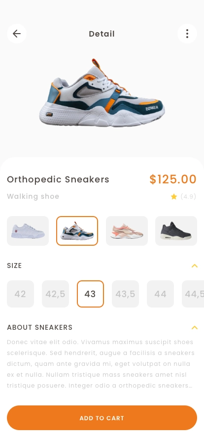 Product Detail Mobile App UI Kit - Screenshot 2