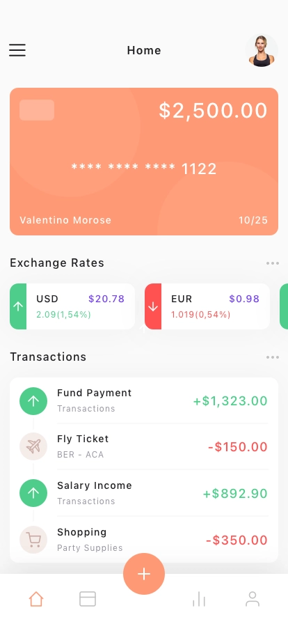 Financial Mobile App UI Kit - Screenshot 1