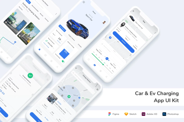 Car & Ev Charging App UI Kit