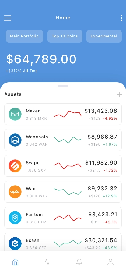 Blockchain Wallet Mobile App UI Kit - Screenshot 1