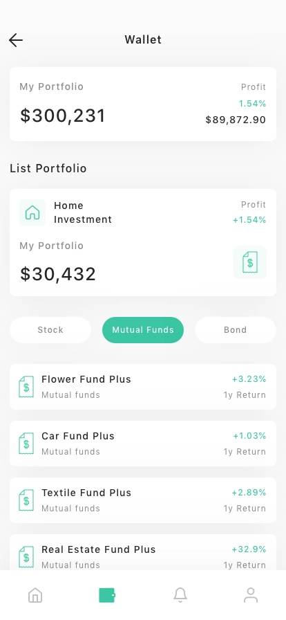 Investing Tracker App UI Kit - Screenshot 4