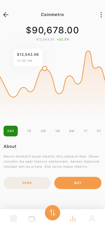 Crypto Wallet Mobile App UI Kit - Screenshot 5