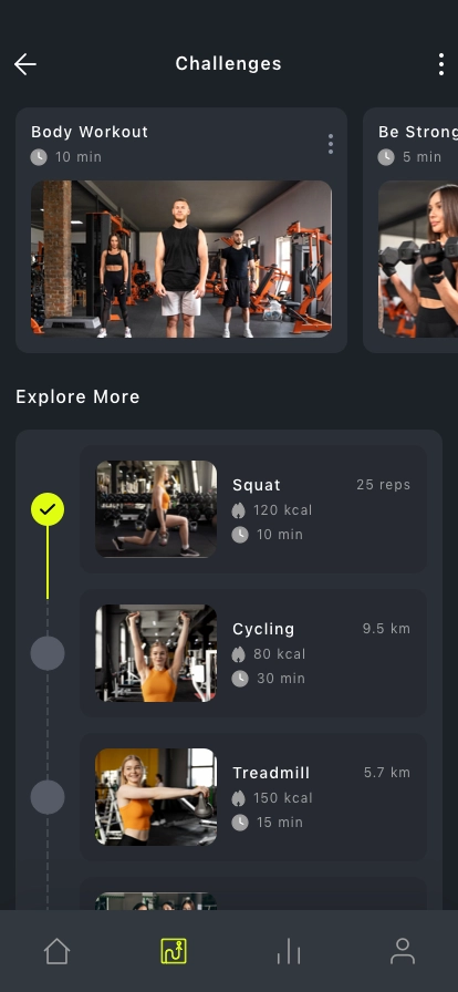 GYM & Workout Mobile App UI Kit - Screenshot 3