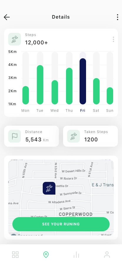 Fitness Tracking Mobile App UI Kit - Screenshot 5