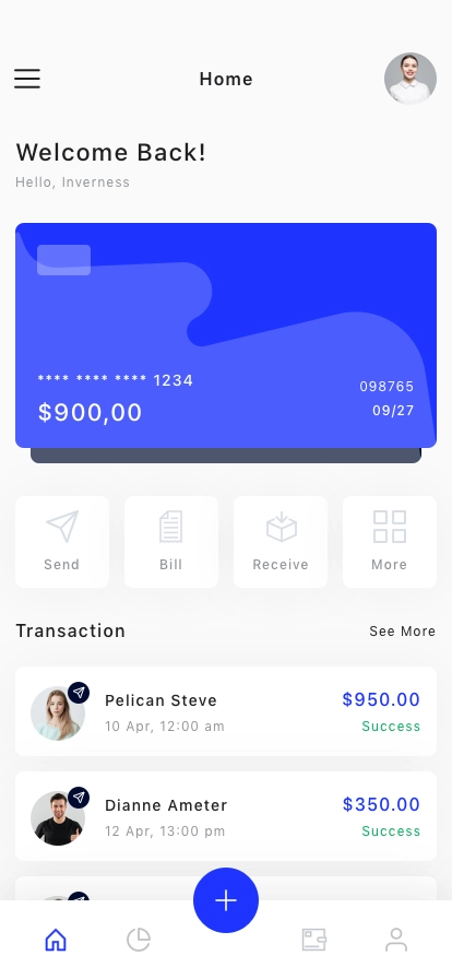 Finance & Banking Mobile App UI Kit - Screenshot 2