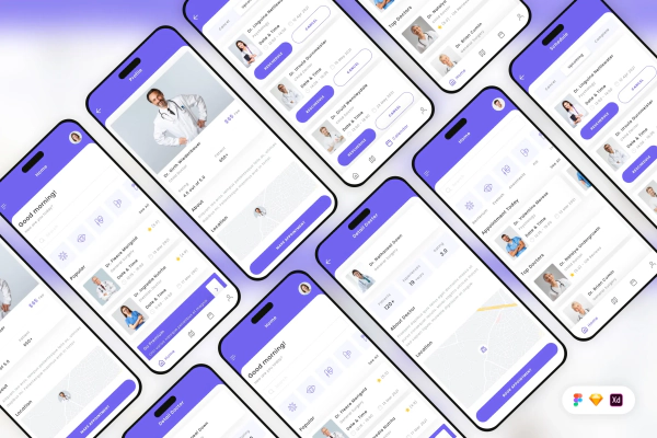 Doctor Finder Mobile App UI Kit