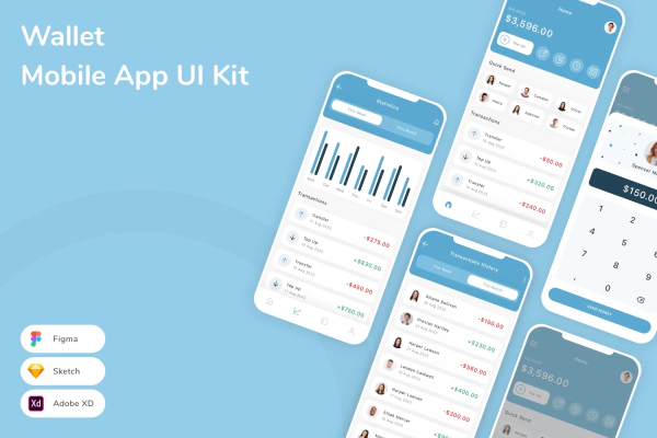 Wallet Mobile App UI Kit